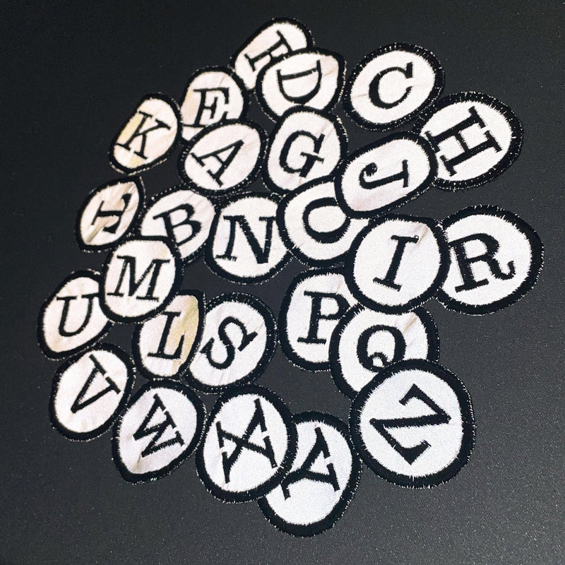 alphabet reflection patch