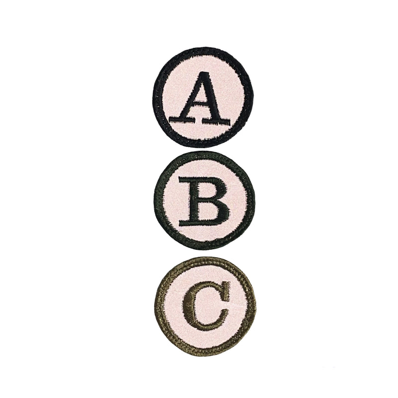 alphabet reflection patch